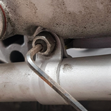 Lambretta M6 Stud Nut and Washer EXTENDED For Rear Exhaust Clamp