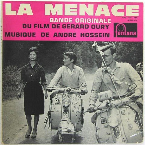 LA MENACE rare Andre Hossein soundtrack 7" 45 EP Record - Lambretta Collectible