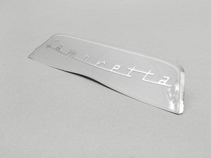 Lambretta Serveta Rear Frame Badge White for Early Model Serveta and Eibar - 19955093 8860014
