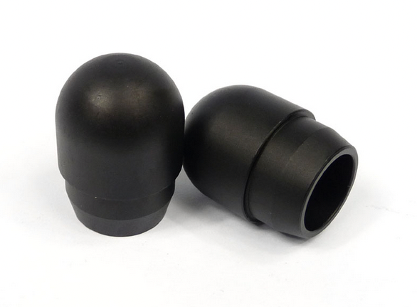 Lambretta Black Anodized Handlebar Bar Ends Black Pair MRB0797