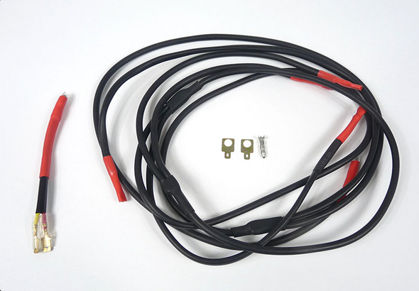 Lambretta EXTRA Battery Black Wiring Loom for 6 or 12 volt DC MRB0946K