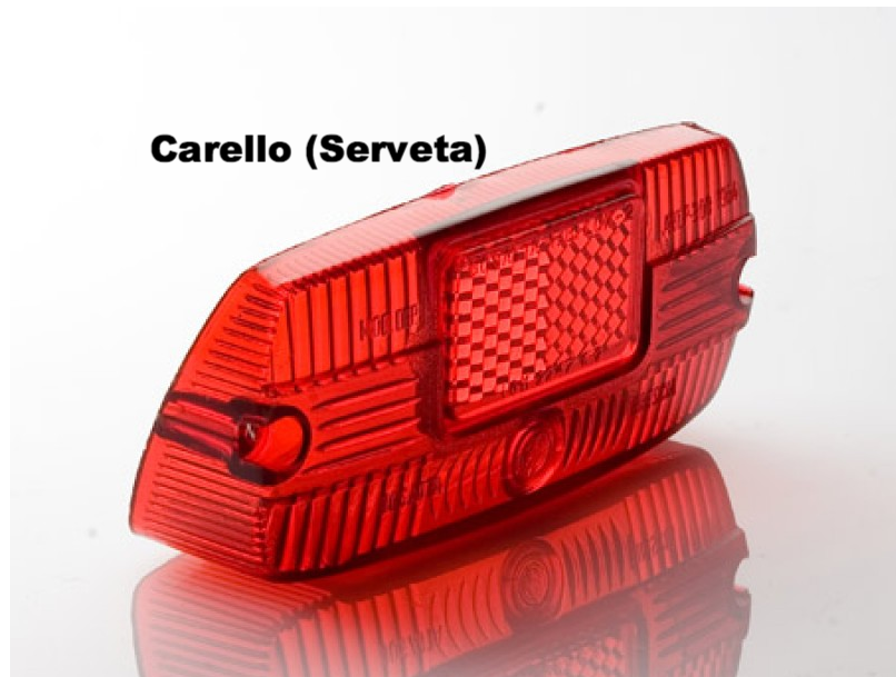 Lambretta Tail Lamp Rear Lens Carello Series 3 58003000
