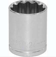 Socket 24 mm x 1/2 in. dr for Lambretta Main Engine and Rear Shock Nuts - 8034480