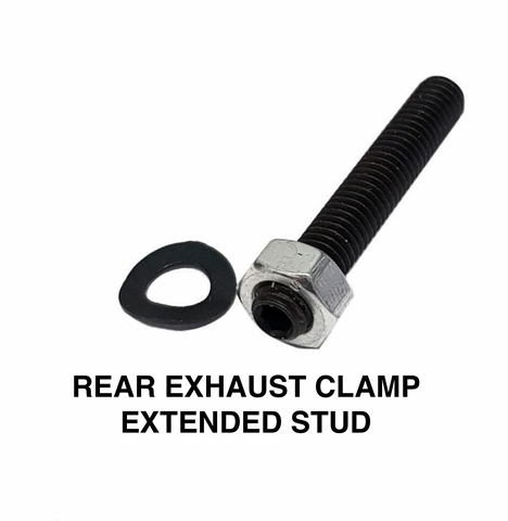 Lambretta M6 Stud Nut and Washer EXTENDED For Rear Exhaust Clamp