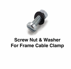 Lambretta Chrome Cable Clamp Fixing Bolt Nut and Washer