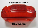 Lambretta Tail Lamp Rear Lens CEV Series 2 and 3