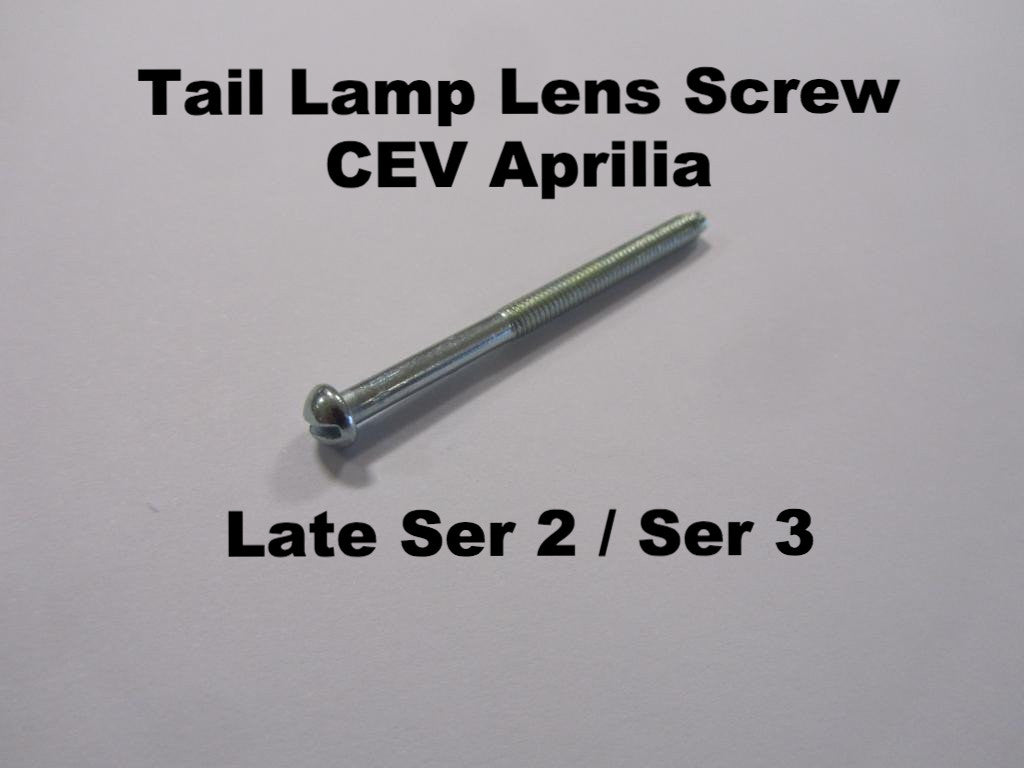 Lambretta Tail Lamp Screw for Late series 2 and Series 3 for CEV and Aprilia Lens
