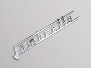 Lambretta Legshield "LAMBRETTA" Badge   19650170  8050040