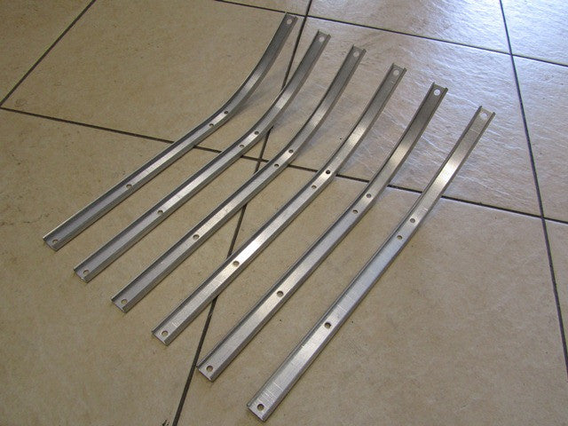 Lambretta Aluminum Floor Channel Strips for Series 1 and 2  19050106  19050105