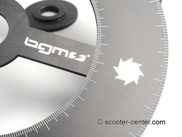 Lambretta Timing Degree Disc BGM Pro- alloy - black – Scooter Fix!