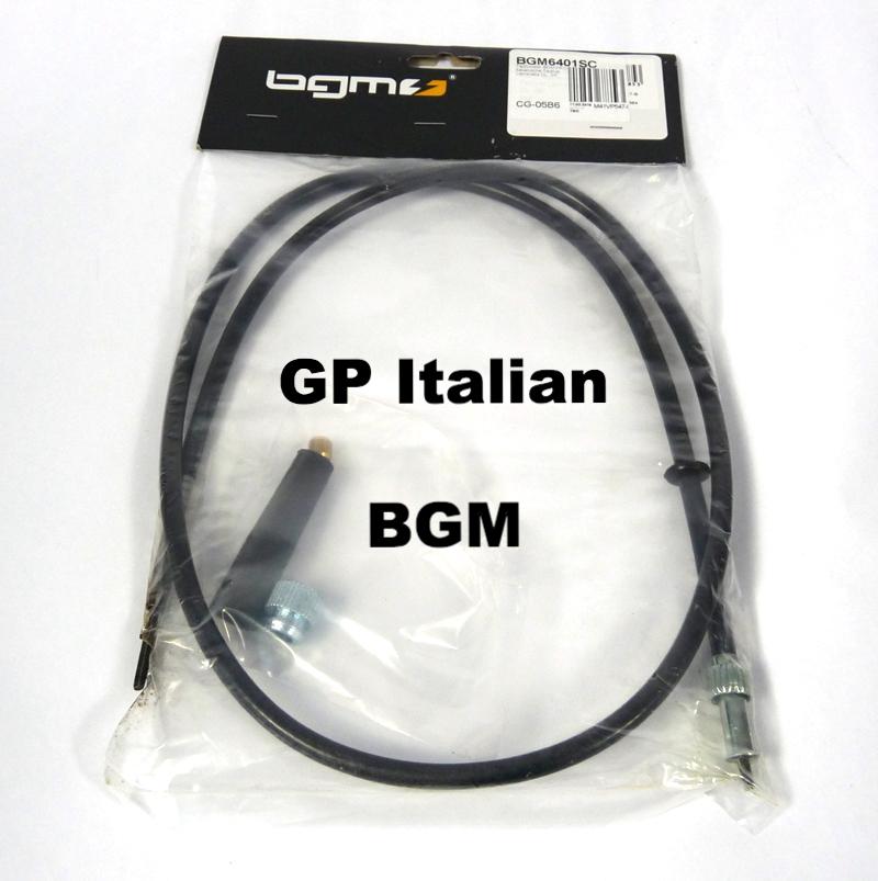 Lambretta Cable Speedo in Black Italian Type by BGM    MBGM0584