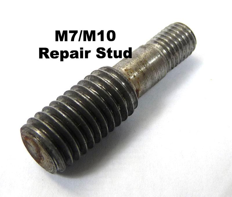 Lambretta Gearbox End Plate Stepped Repair Stud M7 to M10