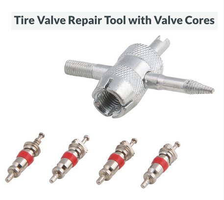 Tire Valve Repair Tool with 4 Valve  Cores  8253684
