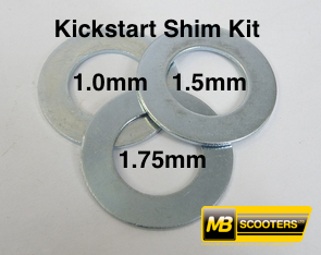 Lambretta Kickstart Shaft Shim Kit 1mm  1.5mm  1.75mm