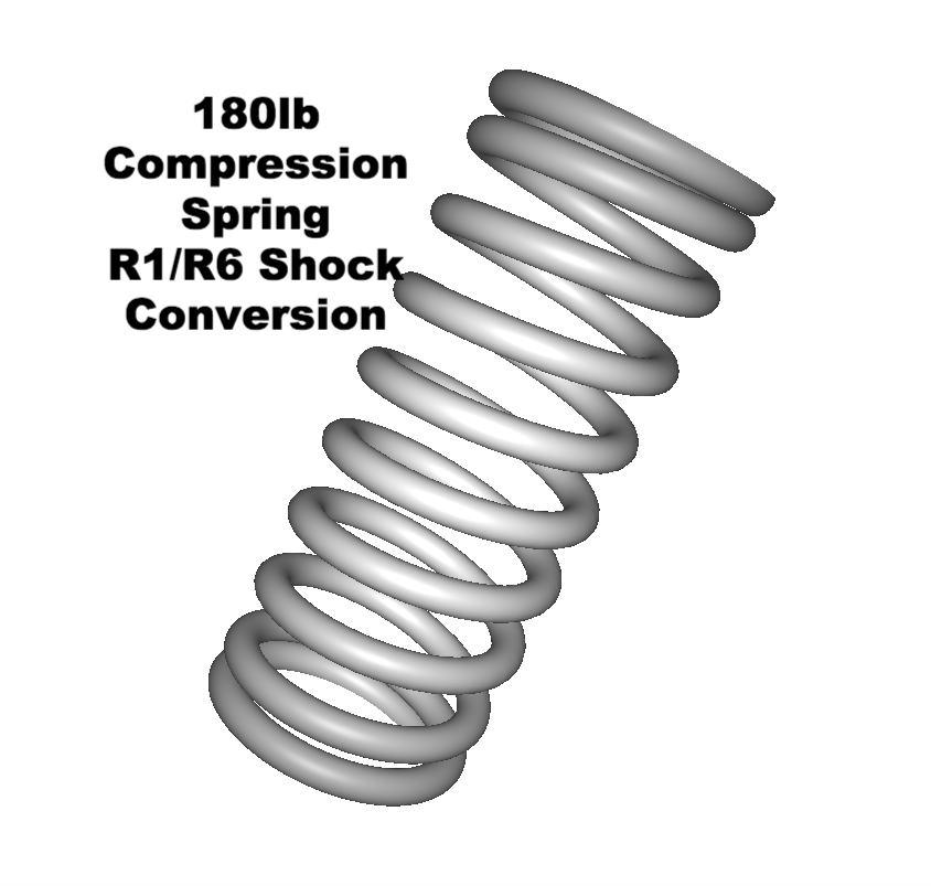 Lambretta Rear Shock Compression Spring for Yamaha R1 / R6 Conversion -73198