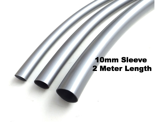 10mm Grey Sleeving For Wire Harness Loom 2 Meter Length