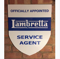 Lambretta Dealer Sign - Reproduction Sheild