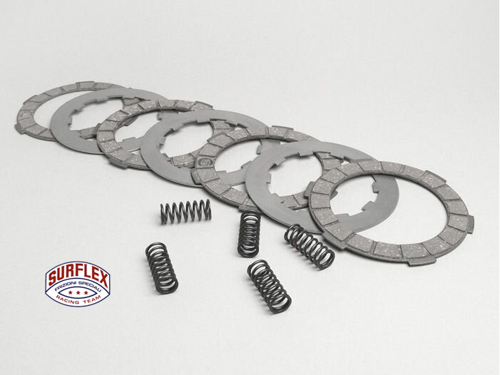 Lambretta Clutch Plate Set by SURFLEX with Springs and Steel Plates   8003151