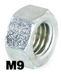 Nut M9 mm  AF 13mm H 7.0mm,  Input Shaft and Rear Shock for Vespa - 20109000