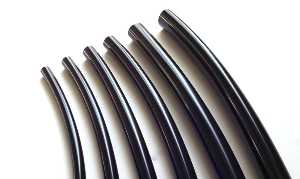 6mm Black Electrical Sleeving For Two Wires ONE METER - 21-98*