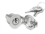 Lambretta Steering Lock and Flap for Series 1 and 2 by Casa Lambretta  15088010  8008262