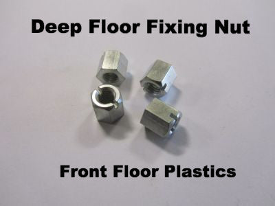 Lambretta deep floor fixing nut set of 4 for Series 3 and GP by Scootopia 19950112